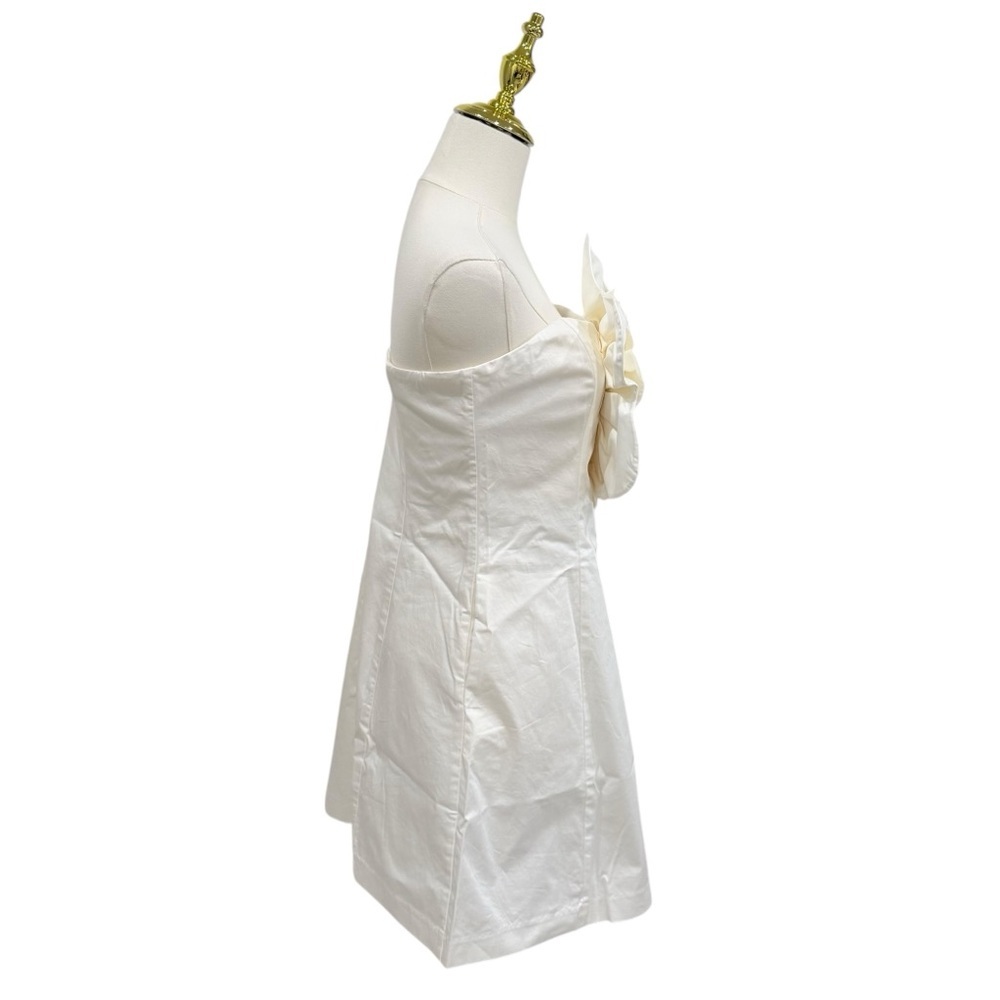Mestiza New York Alba Cotton Sateen Strapless Flower Mini A-Line Dress SZ 8 NWT - Picture 6 of 16